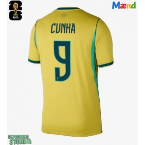 Brasilien Matheus Cunha #9 Replika Hjemmebanetrøje VM 2026 Kortærmet